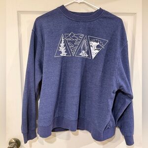 Navy Graphic Women's Sweatshirt